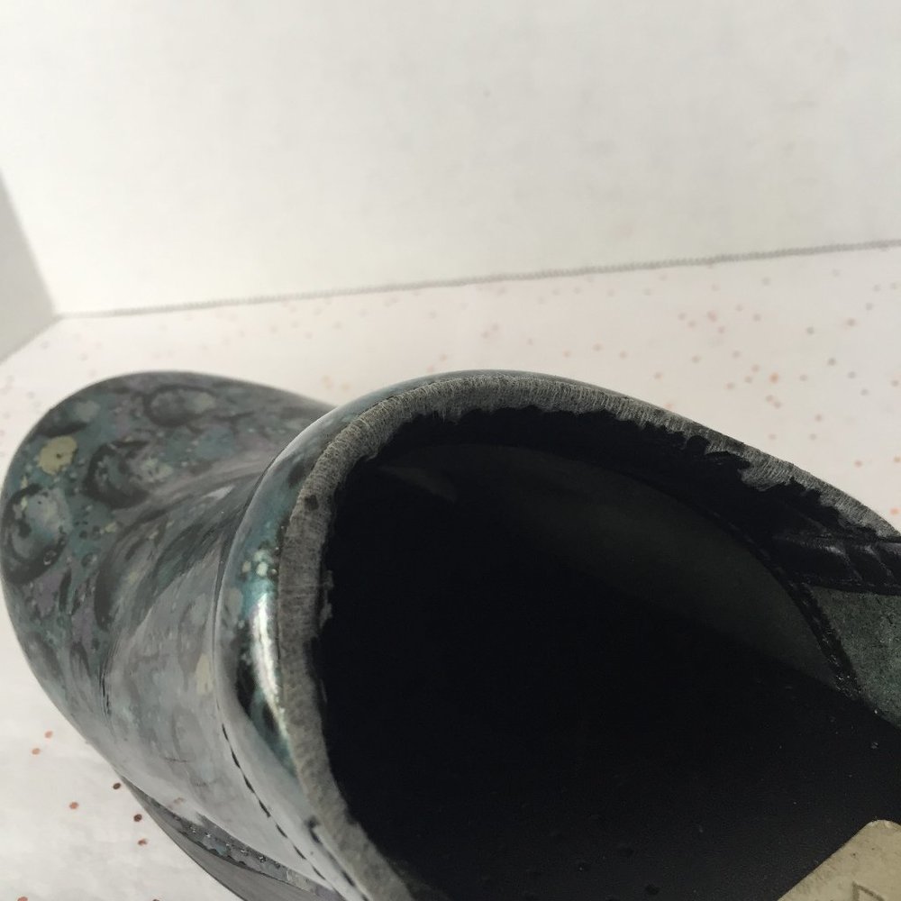 Dansko Blue Gray Patent Patterned Clog - Size 39 - image 6